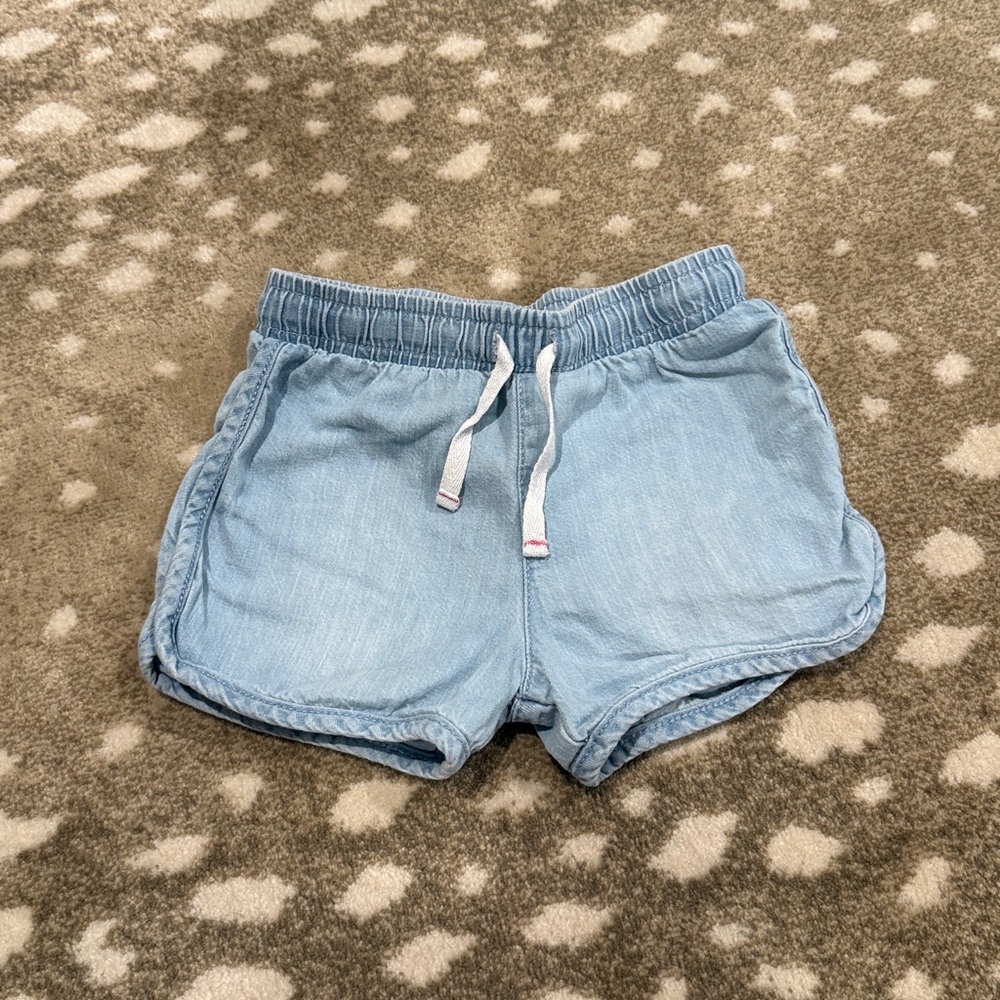 Cat & Jack Toddler Girls’ Light Wash Elastic Waist Pull-On Style Shorts. Size 3T - Picture 2 of 7